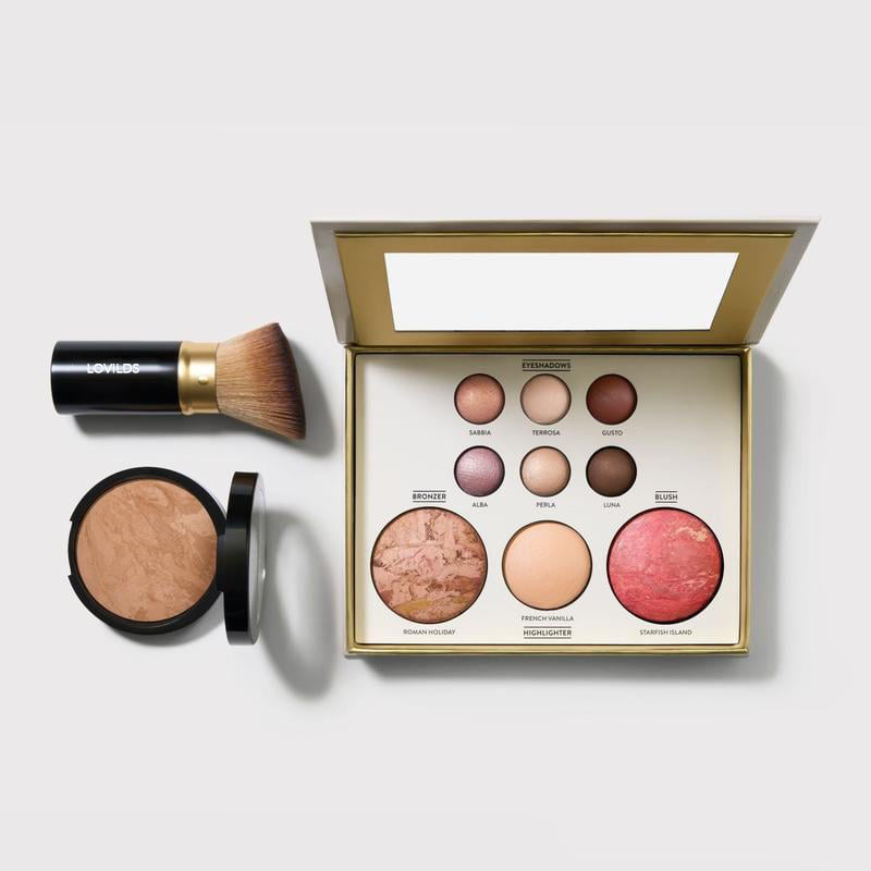 Baking Beginner's Three-Piece Set - Tuscan Dreams includes Baked Multicolor Eyeshadow Palette