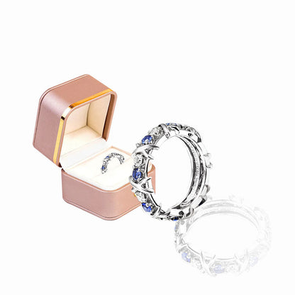 Histone Magnetology Moissanite Diamond Ring