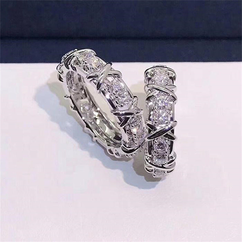 Histone Magnetology Moissanite Diamond Ring