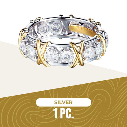 Histone Magnetology Moissanite Diamond Ring