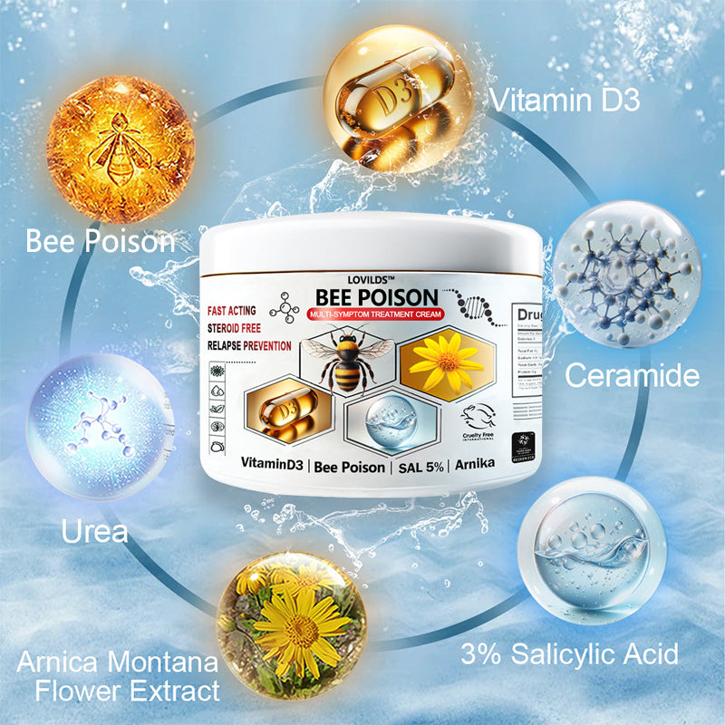 LOVILDS™✨ Bee Poison 𝑴𝒖𝒍𝒕𝒊-𝑺𝒚𝒎𝒑𝒕𝒐𝒎 𝑺𝒌𝒊𝒏 𝑻𝒓𝒆𝒂𝒕𝒎𝒆𝒏𝒕 𝑪𝒓𝒆𝒂𝒎 (👨‍⚕𝑵𝑷𝑭 𝑹𝑬𝑪𝑶𝑴𝑴𝑬𝑵𝑫𝑺)