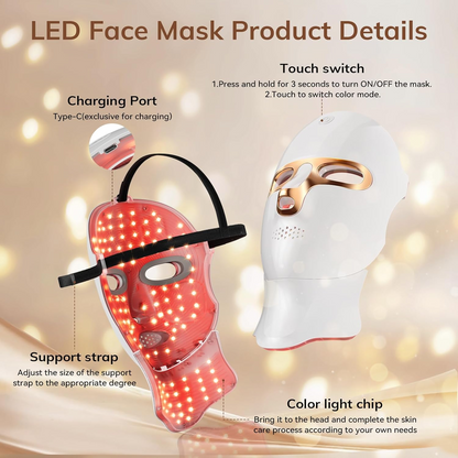 🔥 Last 3 Hours Discount: 60% OFF 🌸Medazy 4D Laser Light Therapy Mask