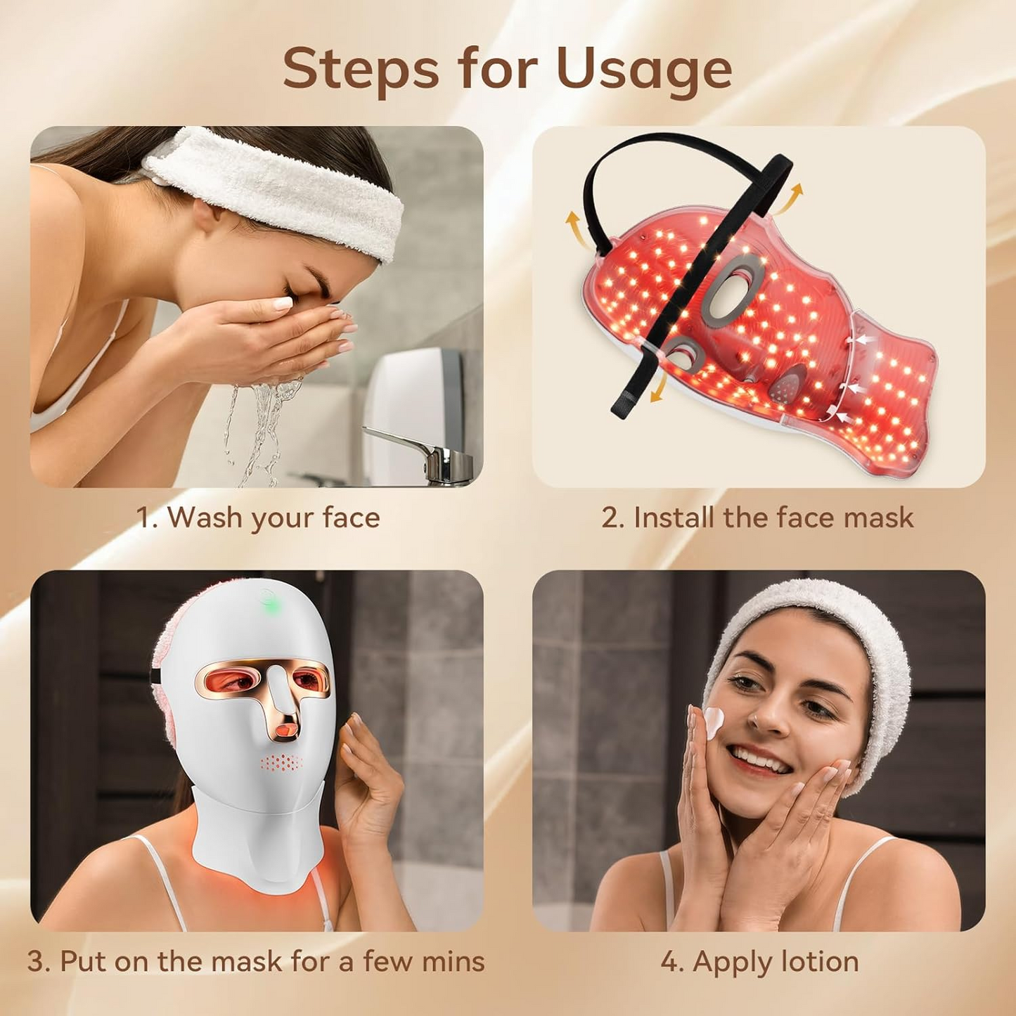 🔥 Last 3 Hours Discount: 60% OFF 🌸Medazy 4D Laser Light Therapy Mask