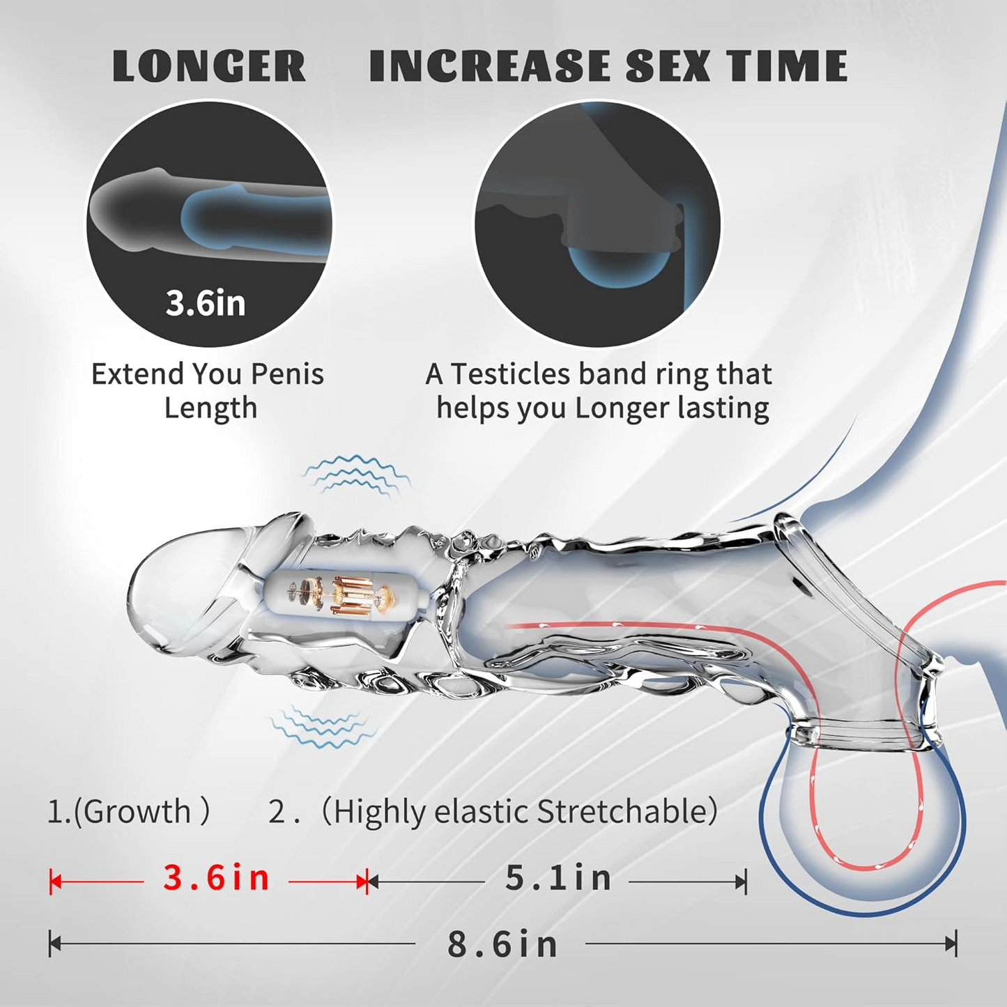 🔥🎁 2025 HOT Deal 💥 Reusable Penis Extension Vibrator – Makes You Longer, Harder & Unstoppable 😍