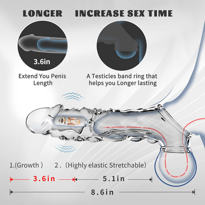 🔥🎁 2025 HOT Deal 💥 Reusable Penis Extension Vibrator – Makes You Longer, Harder & Unstoppable 😍