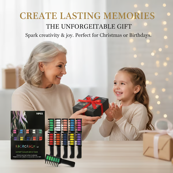 🎅Christmas Pre-sale✨Festive Fun Hair Chalk Combs