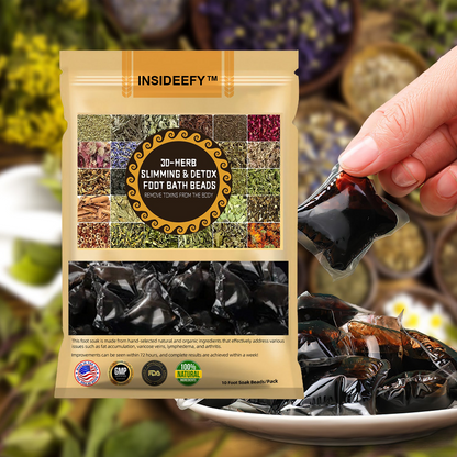 INSIDEEFY™ 30-Herb Slimming & Detox Foot Bath Beads-🦵👩‍⚕️(LANA Certification, Lymphatic Association of America)