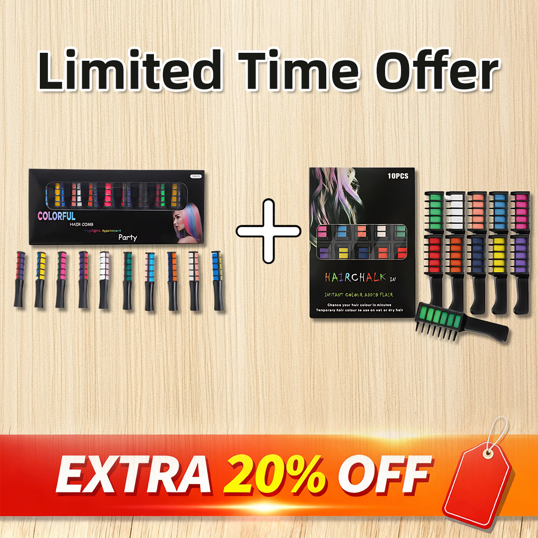 🎅Christmas Pre-sale✨Festive Fun Hair Chalk Combs
