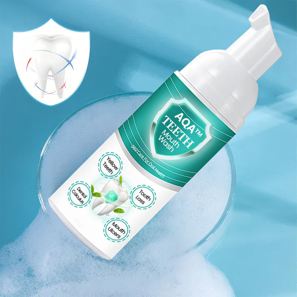 AQA™ NEW TEETH Mouthwash: End Bad Breath, Cavities & Gum Issues—Instantly!✨(⏳ FINAL DAY! Buy 1 Get 1 FREE! ⏳)
