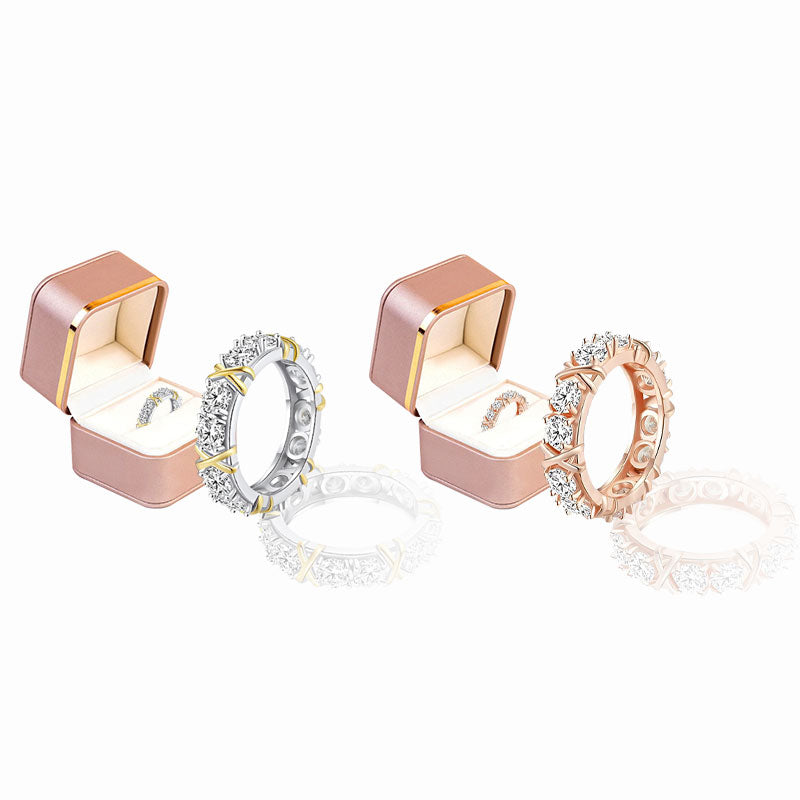 Histone Magnetology Moissanite Diamond Ring