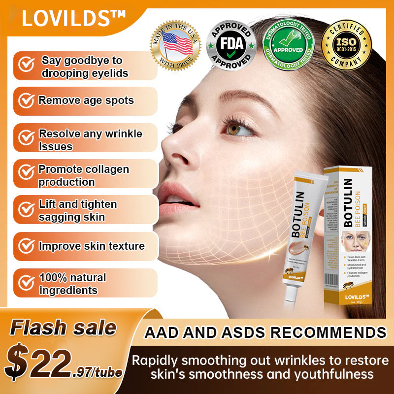 LOVILDS™ Botulin Bee Poison Wrinkle Removal Cream✨(⏳ FINAL DAY! Buy 1 Get 1 FREE! ⏳)