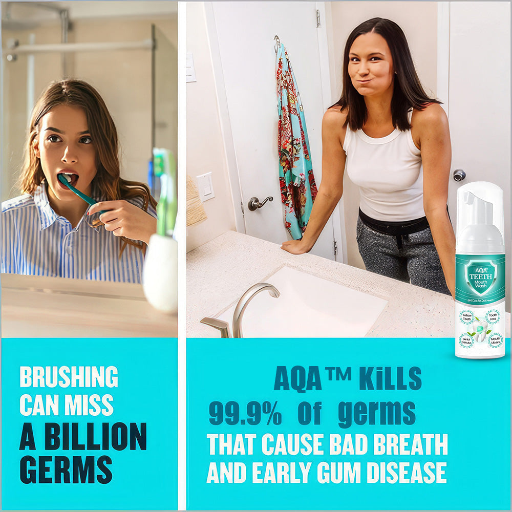 AQA™ NEW TEETH Mouthwash: End Bad Breath, Cavities & Gum Issues—Instantly!✨(⏳ FINAL DAY! Buy 1 Get 1 FREE! ⏳)