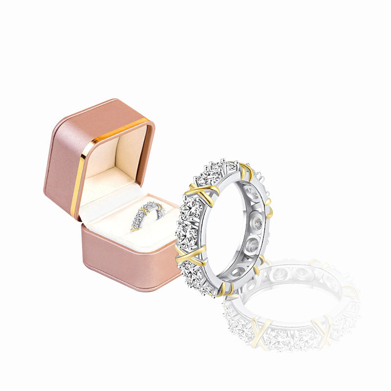 Histone Magnetology Moissanite Diamond Ring