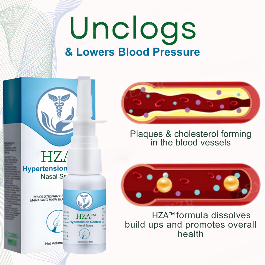 HZA™ Hypertension Control Nasal Spray✨(⏳ FINAL DAY! Buy 1 Get 1 FREE! ⏳)