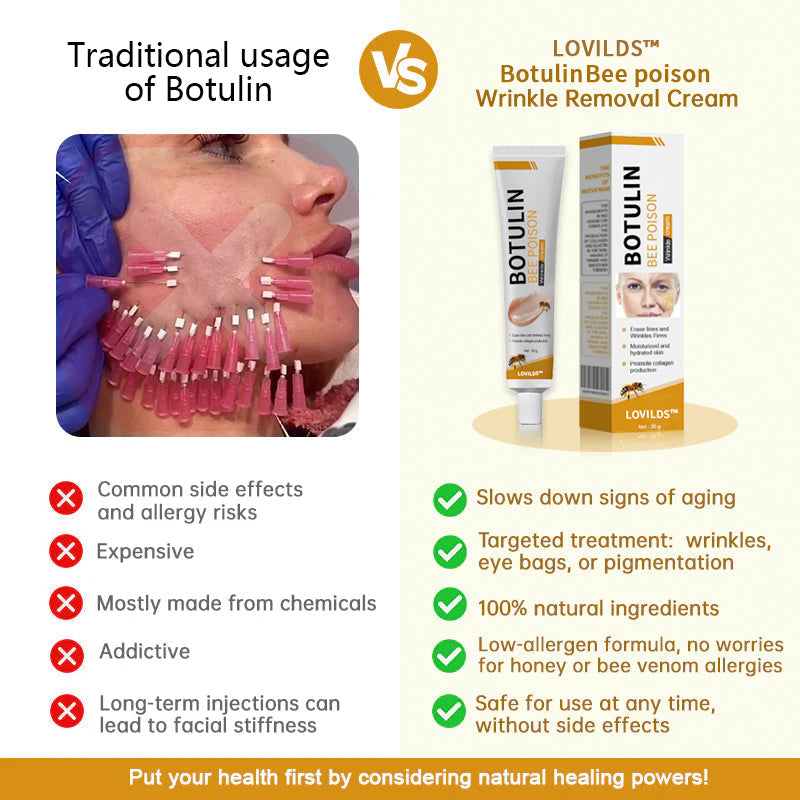 LOVILDS™ Botulin Bee Poison Wrinkle Removal Cream✨(⏳ FINAL DAY! Buy 1 Get 1 FREE! ⏳)