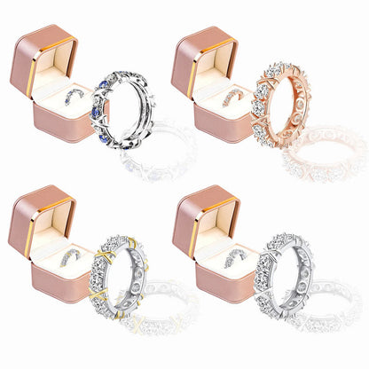 Histone Magnetology Moissanite Diamond Ring