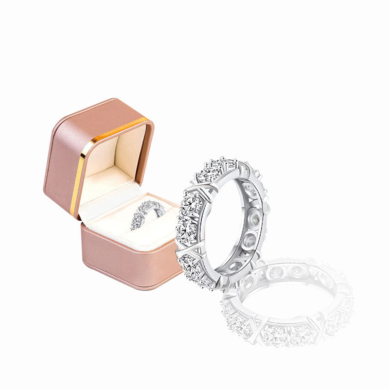 Histone Magnetology Moissanite Diamond Ring