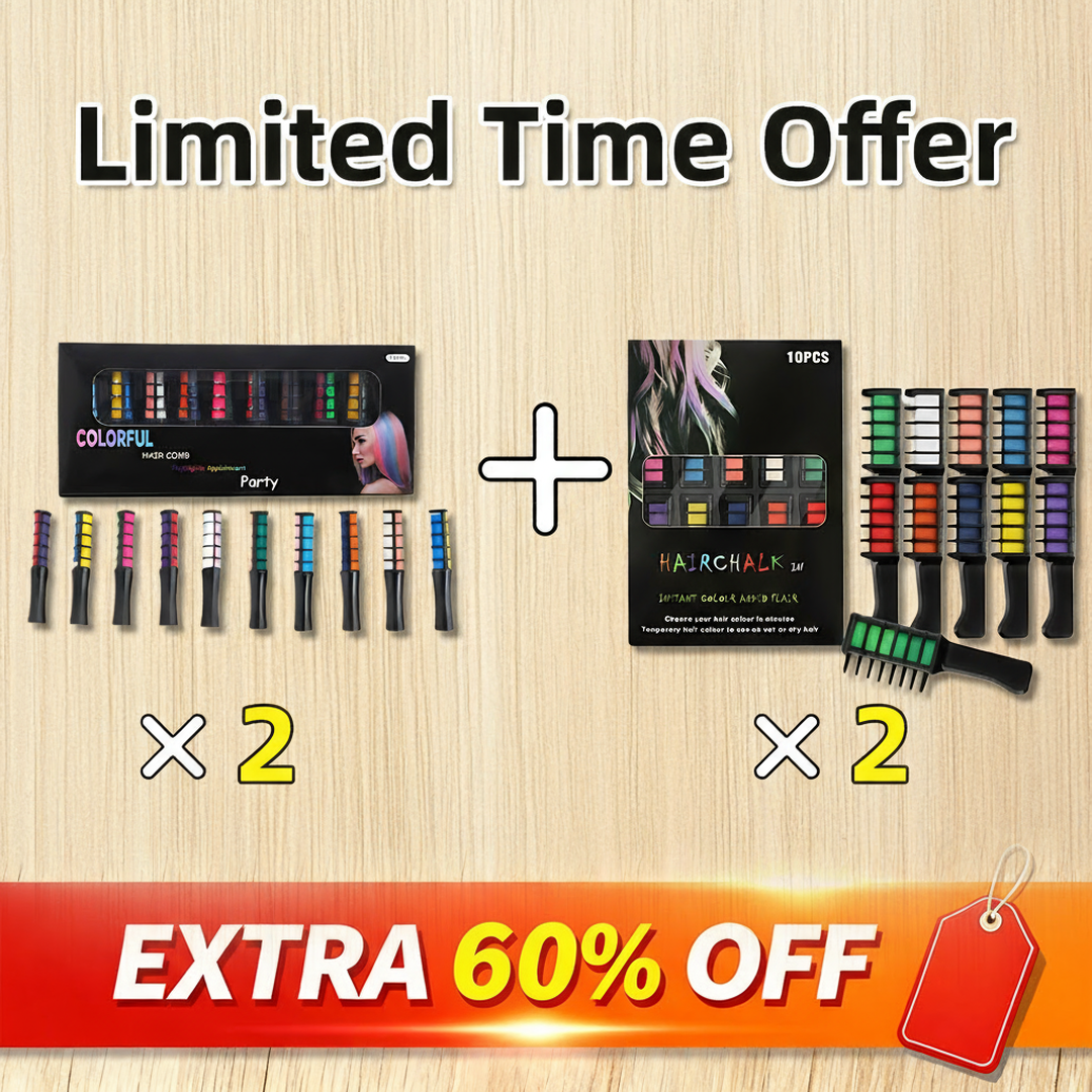 🎅Christmas Pre-sale✨Festive Fun Hair Chalk Combs