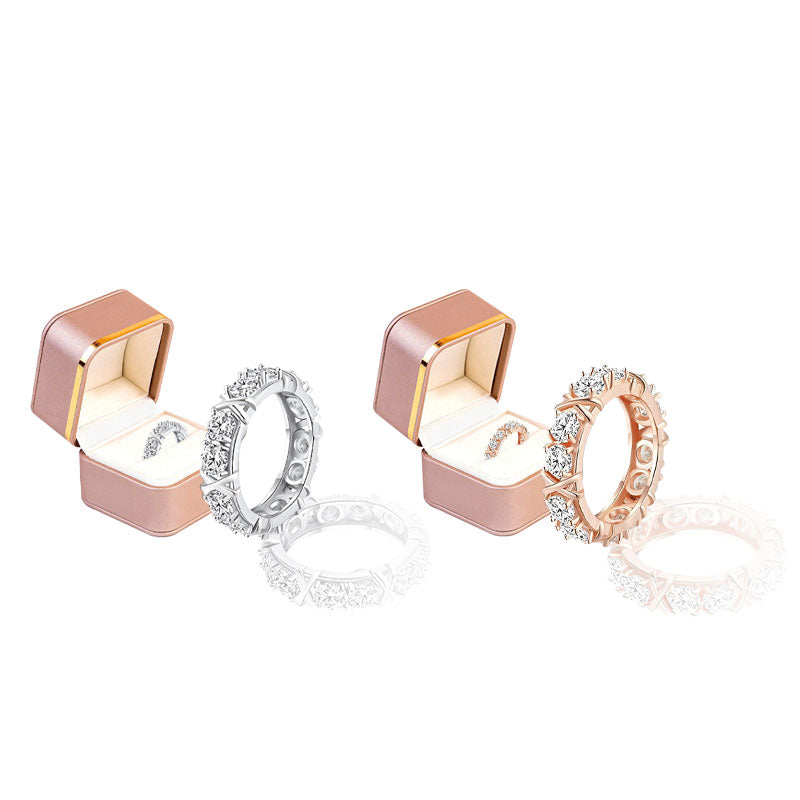 Histone Magnetology Moissanite Diamond Ring