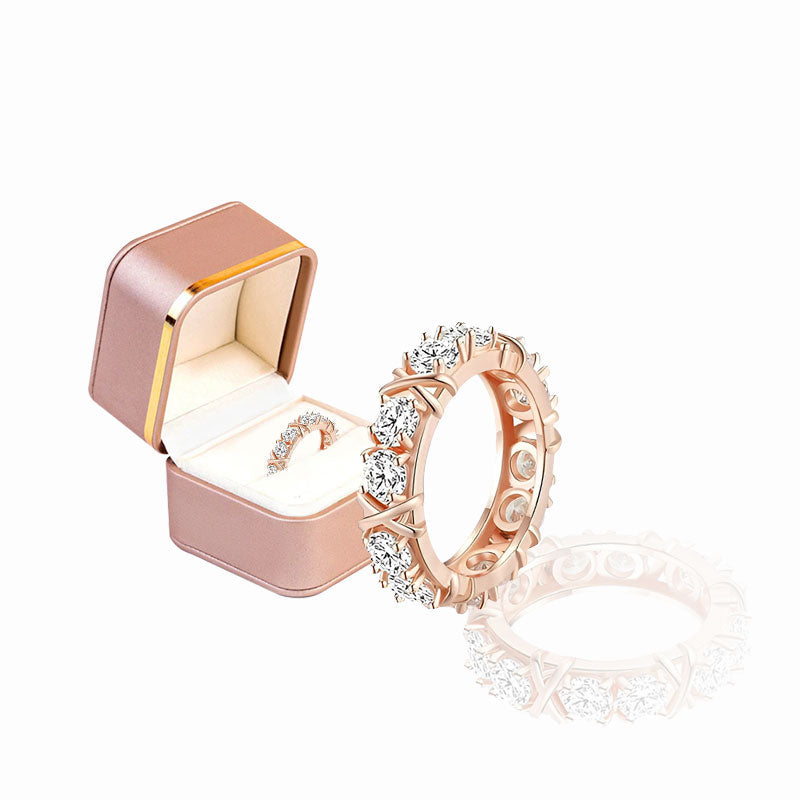 Histone Magnetology Moissanite Diamond Ring