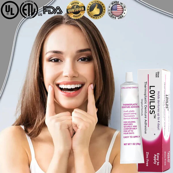 ✨✨[Official Brand Store] LOVILDS™Thermoplastic Denture Adhesive (⏳ FINAL DAY! Buy 1 Get 1 FREE! 🎁)