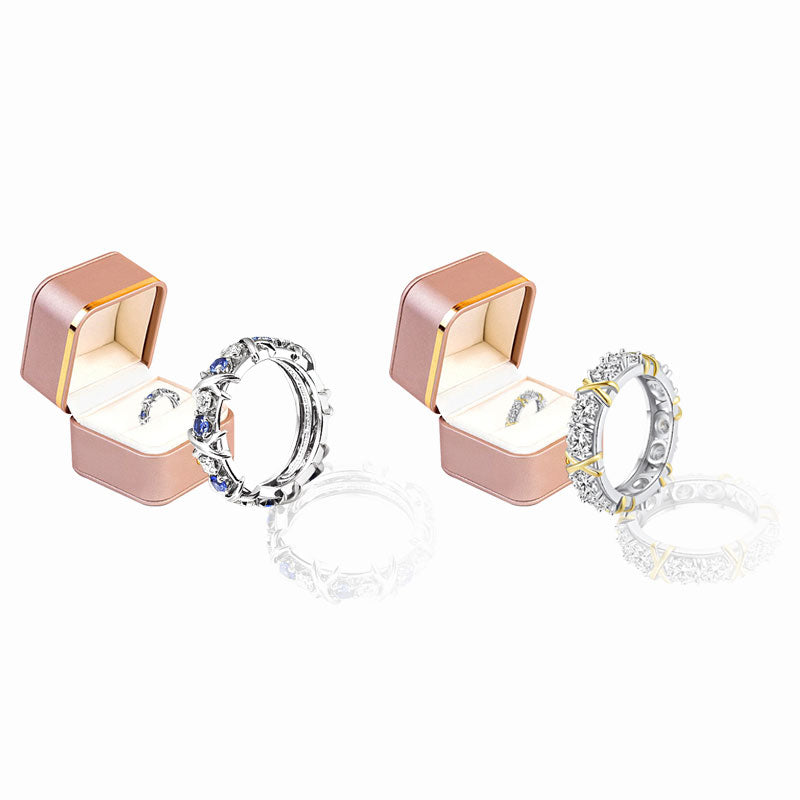 Histone Magnetology Moissanite Diamond Ring
