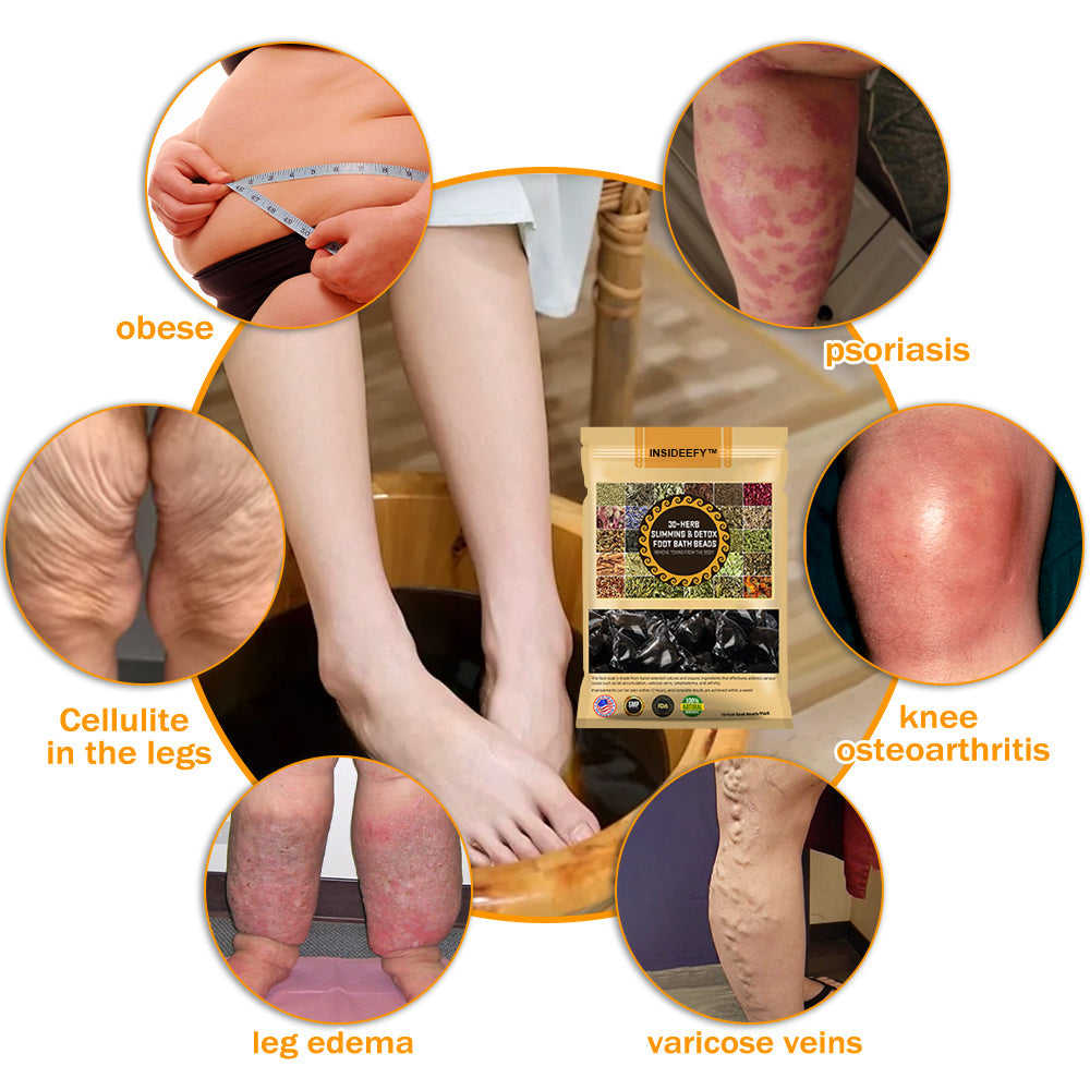 INSIDEEFY™ 30-Herb Slimming & Detox Foot Bath Beads-🦵👩‍⚕️(LANA Certification, Lymphatic Association of America)