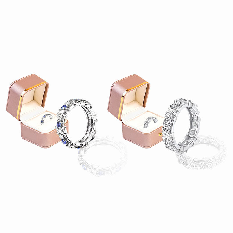 Histone Magnetology Moissanite Diamond Ring