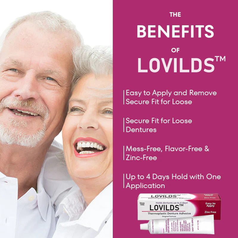 ✨✨[Official Brand Store] LOVILDS™Thermoplastic Denture Adhesive (⏳ FINAL DAY! Buy 1 Get 1 FREE! 🎁)