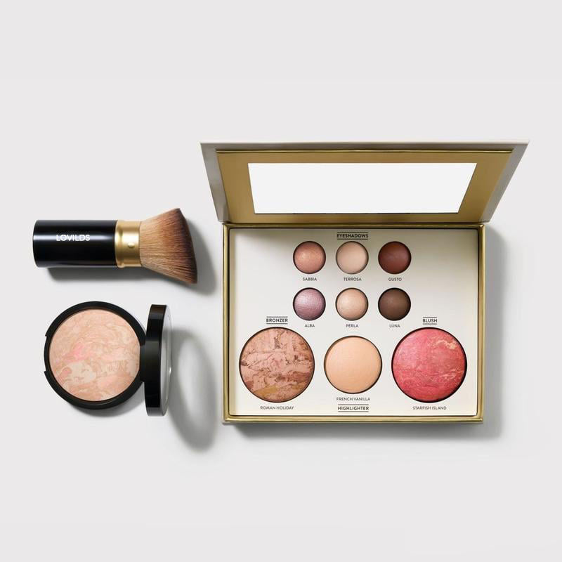 Baking Beginner's Three-Piece Set - Tuscan Dreams includes Baked Multicolor Eyeshadow Palette