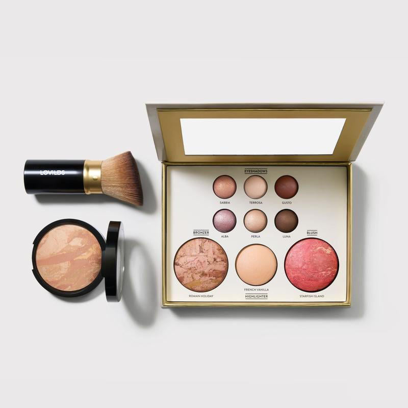 Baking Beginner's Three-Piece Set - Tuscan Dreams includes Baked Multicolor Eyeshadow Palette