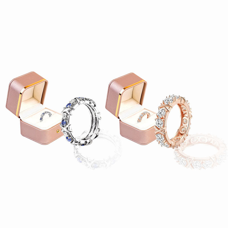 Histone Magnetology Moissanite Diamond Ring